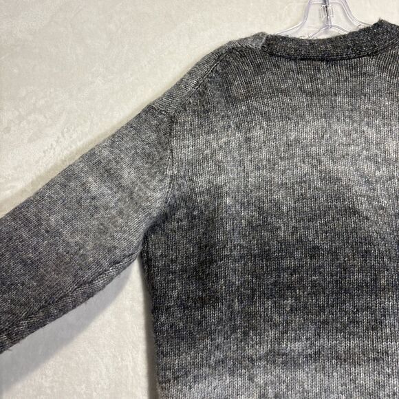 Elan Grey Ombré Cardigan Women's Size Small Relaxed Fit Pockets Buttons - Picture 8 of 14